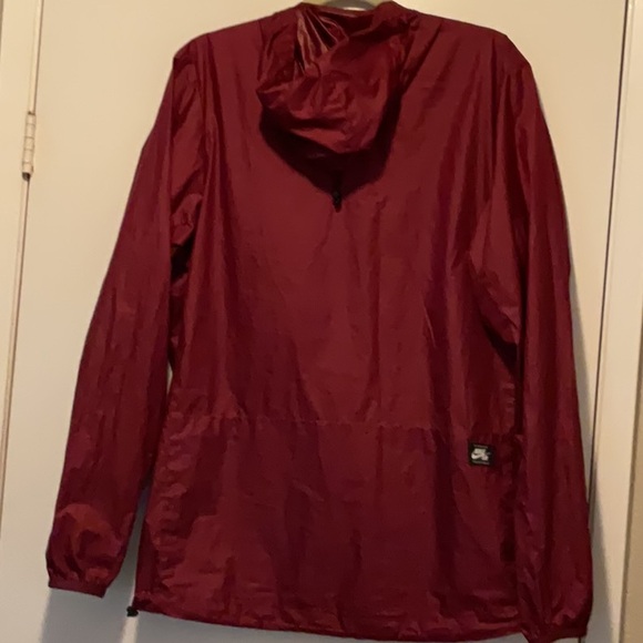 Nike SB Maroon and White Hooded Windbreaker Jacket - Picture 3 of 3
